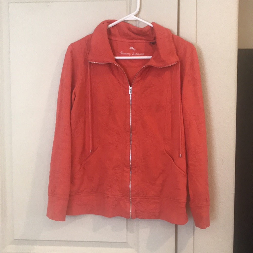 Tommy Bahama cotton blend sherbet jacket